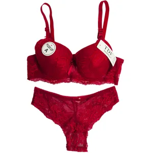 ست شورت و سوتین زنانه مدل Tp552 رنگ زرشکی