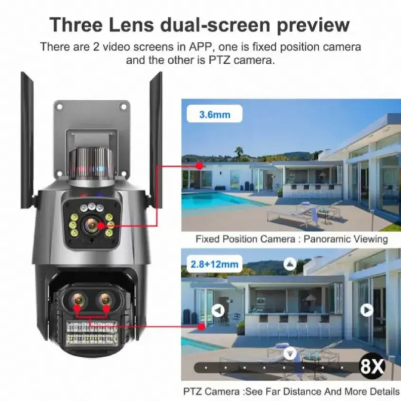 دوربین مداربسته تحت شبکه مدل سیم کارتی CXY-01 4g