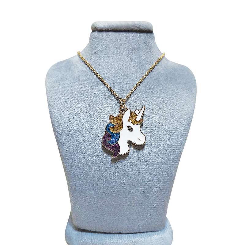 گردنبند دخترانه مدل اسب تک شاخ کد PS010