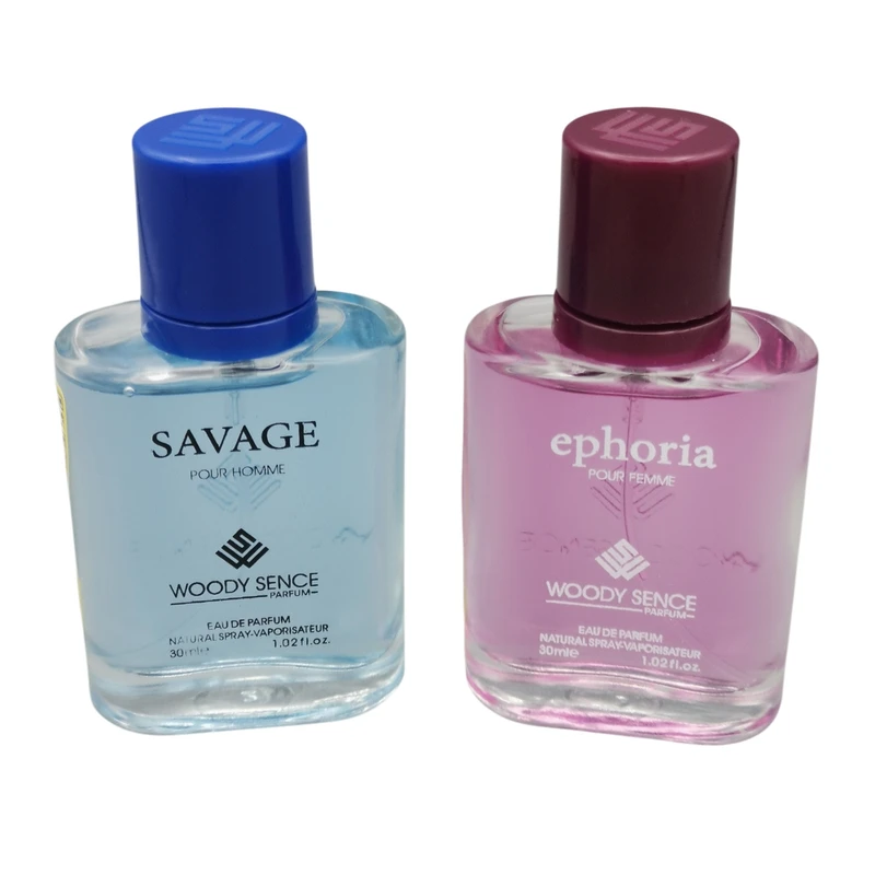 عطر جیبی مردانه وودی سنس مدل SAVAGE حجم 30 میلی لیتر به همراه عطر جیبی وودی سنس مدل ephoria حجم 30 میلی لیتر