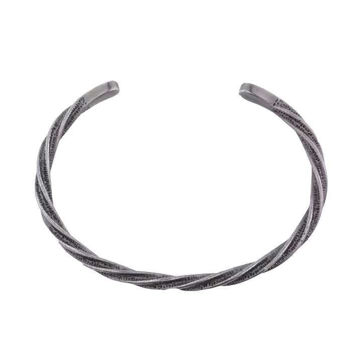 دستبند نقره مردانه گیرا مدل 101