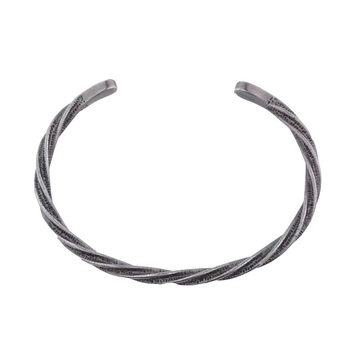 دستبند نقره مردانه گیرا مدل 101