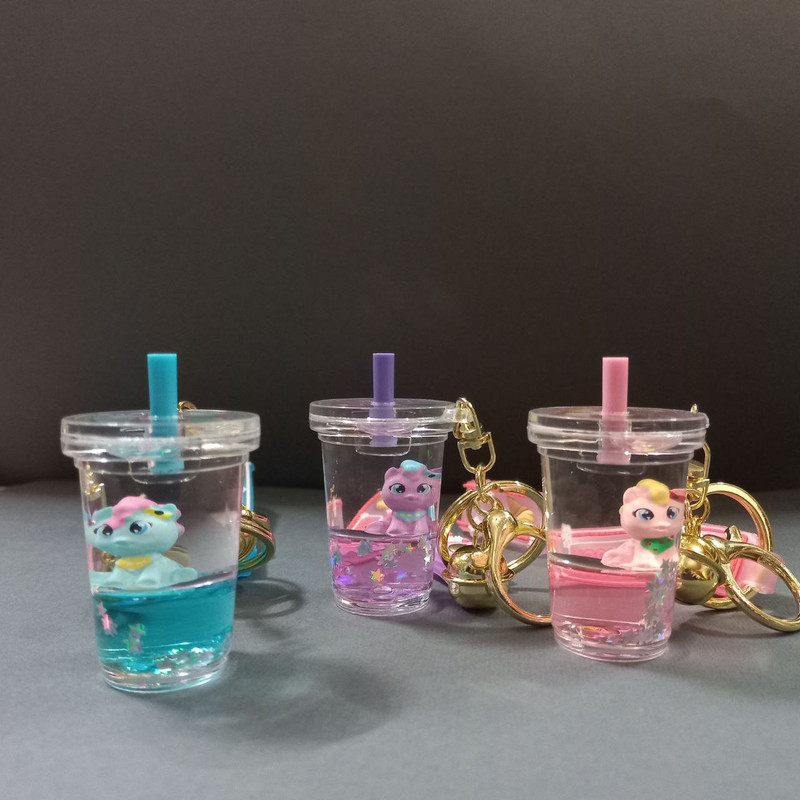 جاکلیدی دخترانه مدل آکواریومی طرح یونیکورن