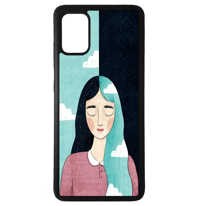 کاور گالری وبفر طرح دختر مناسب برای گوشی موبایل سامسونگ galaxy a81