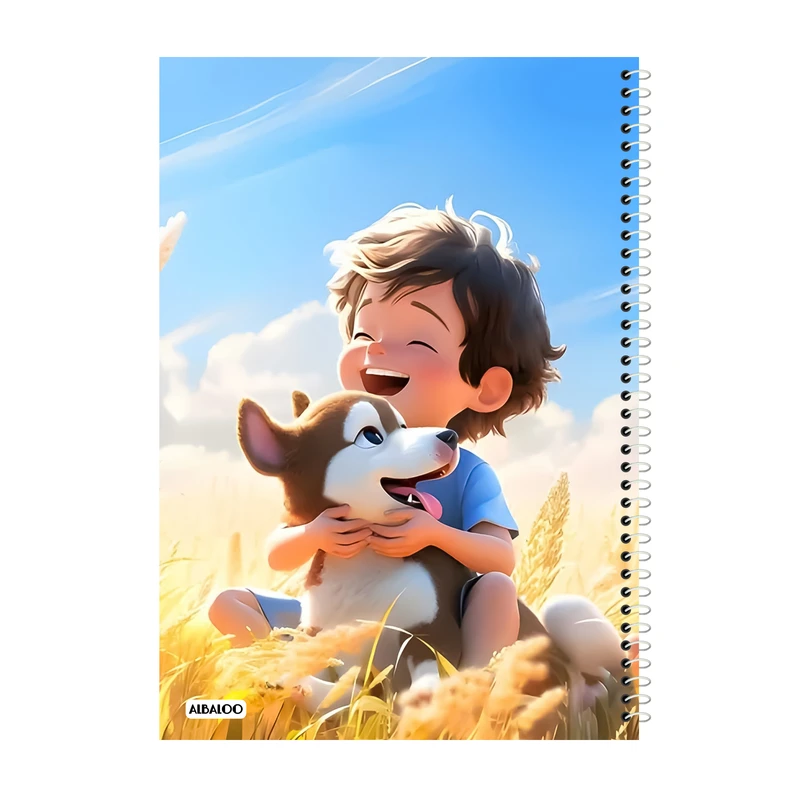 دفتر نقاشی 50 برگ آلبالو طرح پسر فانتزی کد 2316