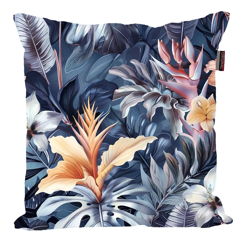 کوسن پاد آفرین مدل فانتزی طرح گل و برگ کد PK40624