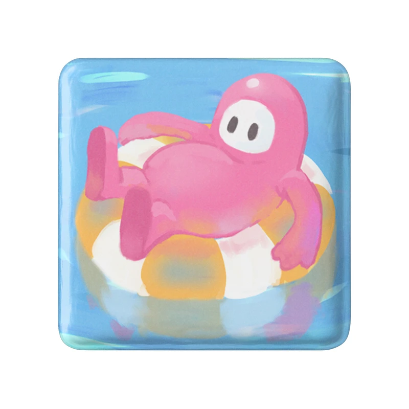 مگنت خندالو طرح بازی فال گایز (Fall Guys) مدل مربعی کد 32828