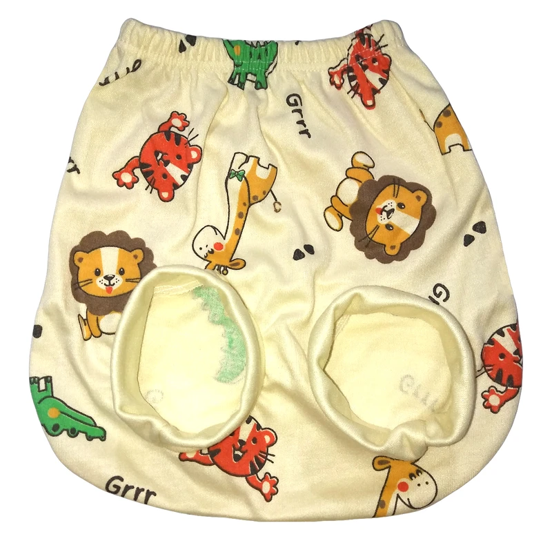 شورت نوزادی مدل عینکی طرح حیوانات جنگل