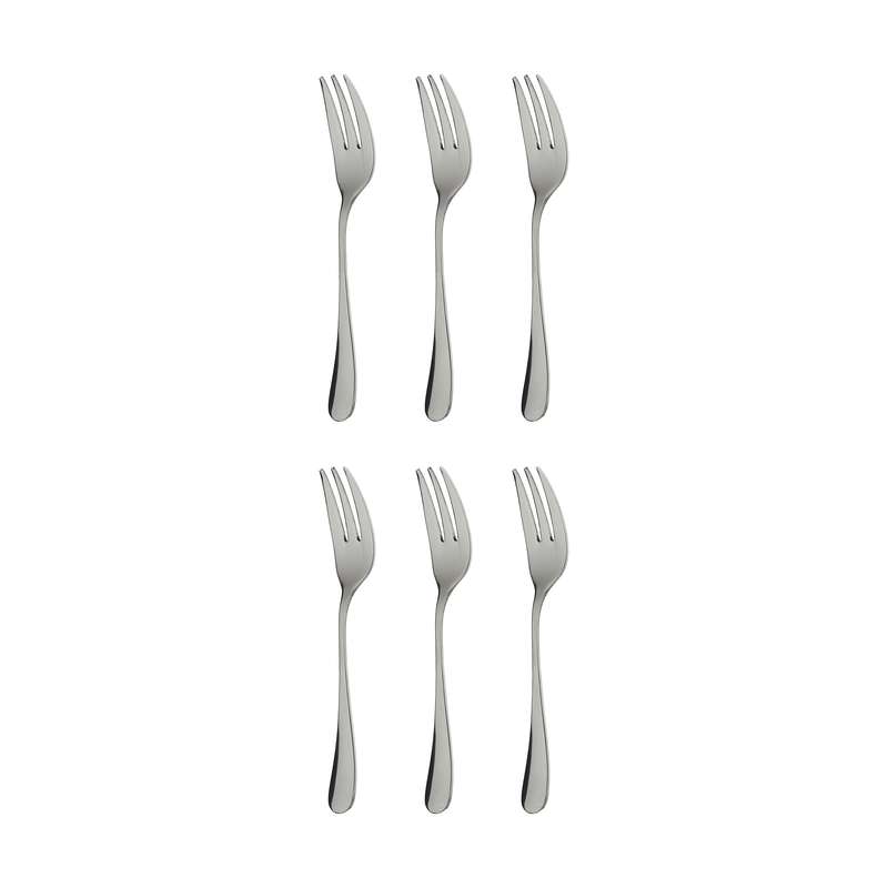 چنگال میوه خوری صنایع استیل ایران مدل پارما مجموعه شش عددی