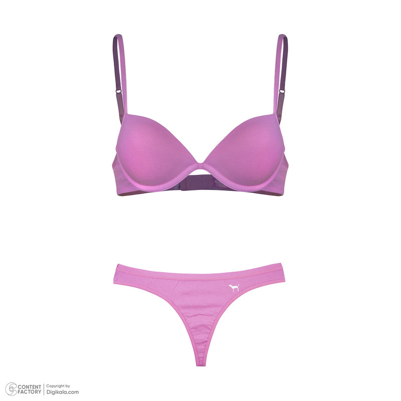 ست شورت و سوتین زنانه چری پینک مدل less