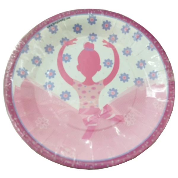 بشقاب یکبار مصرف مدل پرنسس بسته 10 عددی