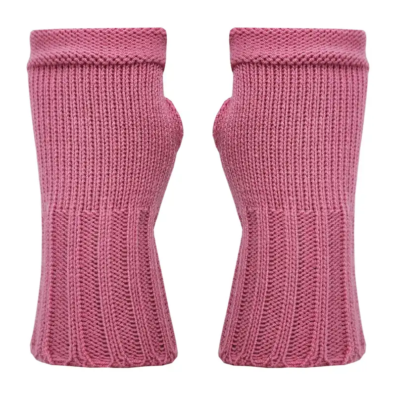 دستکش بافتنی زنانه مدل سیمپل کد ZGS01-LPK