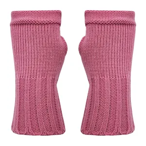 دستکش بافتنی زنانه مدل سیمپل کد ZGS01-LPK