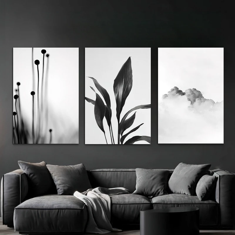 تابلو شاسی بکلیت طرح برگ و آسمان مدل SH-1114 مجموعه 3 عددی