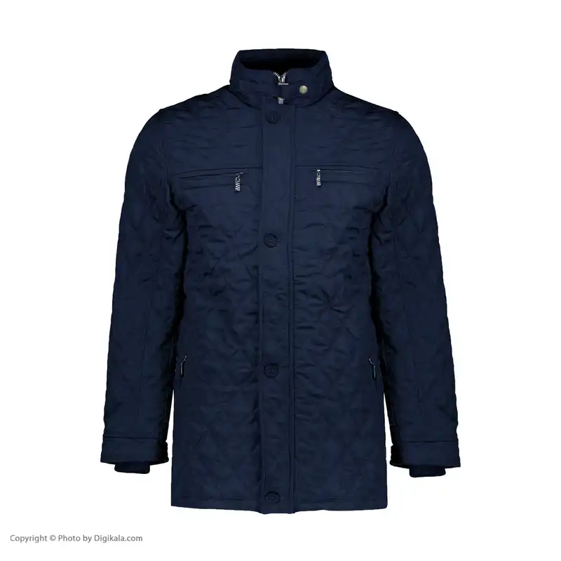 کاپشن مردانه پاتن جامه مدل 111021000343539 شمعی رنگ سرمه ای