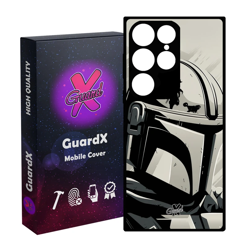 کاور گارد ایکس طرح Mandalorian مدل Glass10502 مناسب برای گوشی موبایل سامسونگ Galaxy S24 Ultra