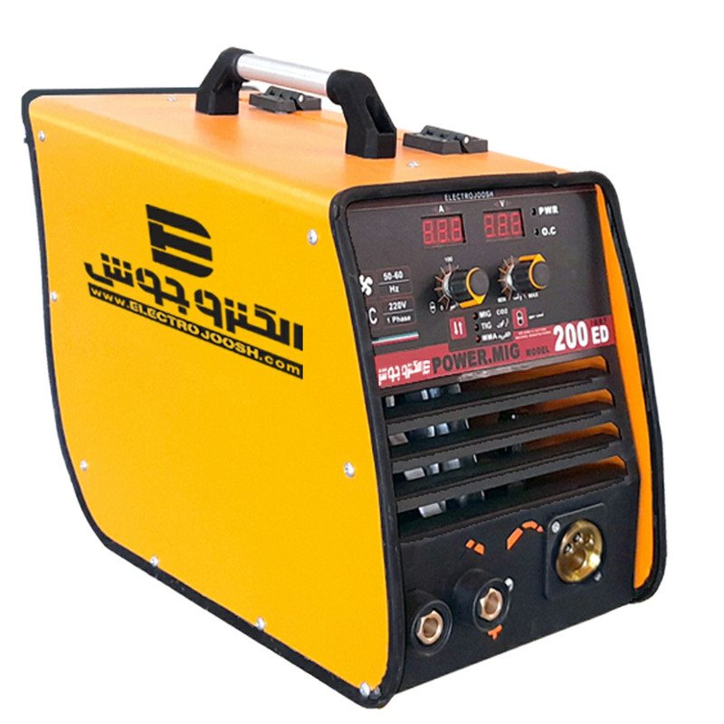 اینورتر جوشکاری 220 آمپر صنایع جوش و برش الکتروجوش اصفهان کرمانی  مدل POWER MIG 200ED