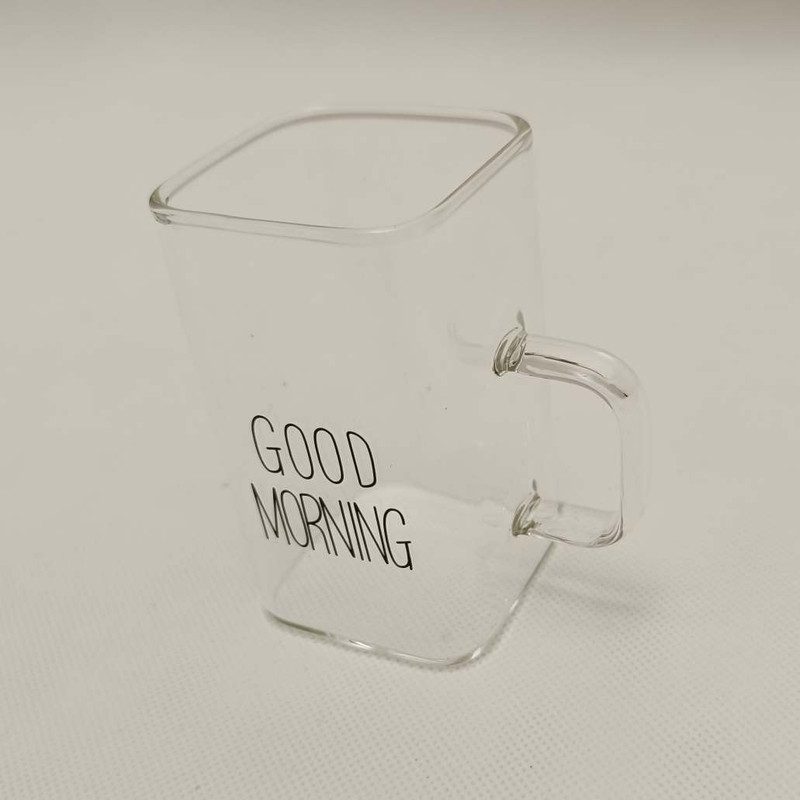 لیوان مدل  مکعبی GOOD MORNING