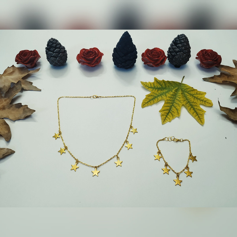 گردنبند مدل ستاره کد HN1605