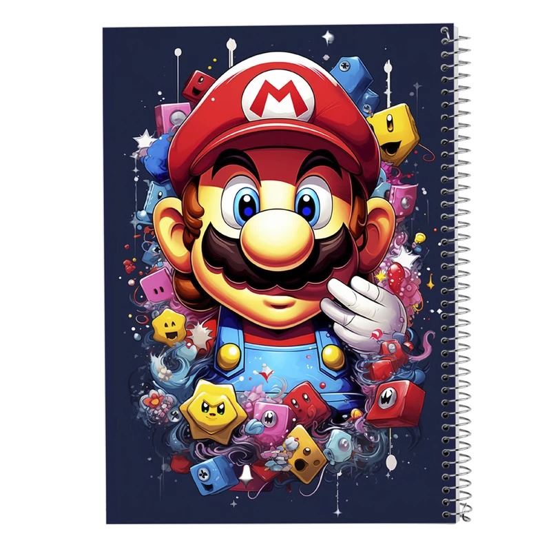 دفتر نت موسیقی 50 برگ مدوپد مدل super mario کد DF2970