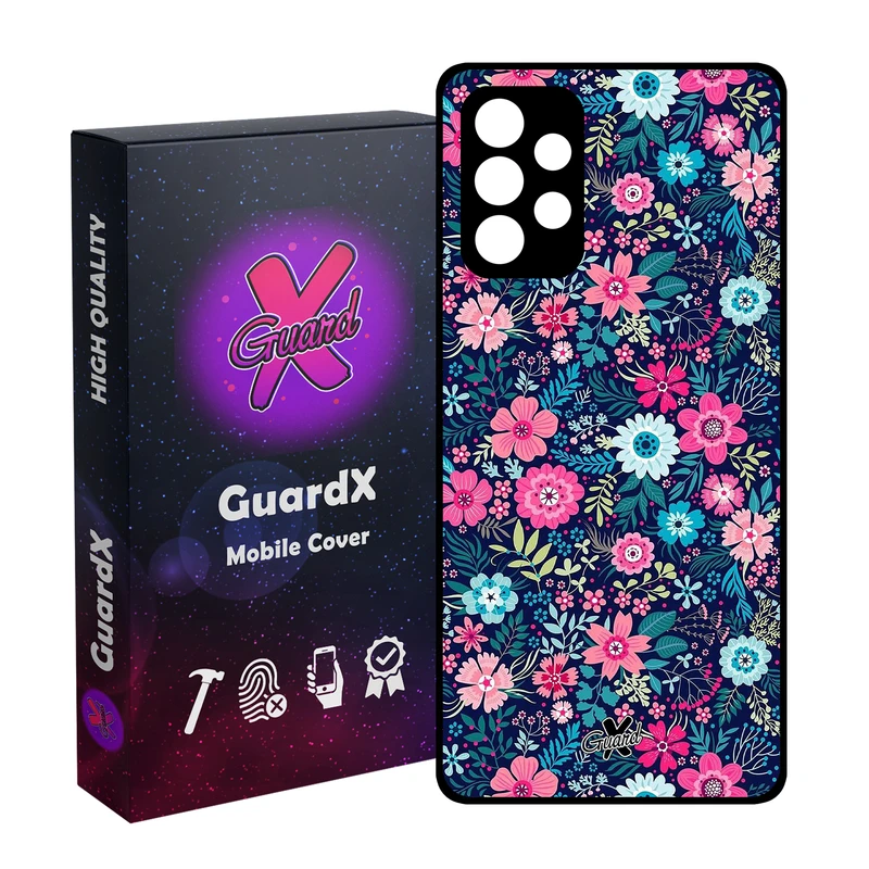 کاور گارد ایکس طرح Flower مدل Glass10210 مناسب برای گوشی موبایل سامسونگ Galaxy A32 4G