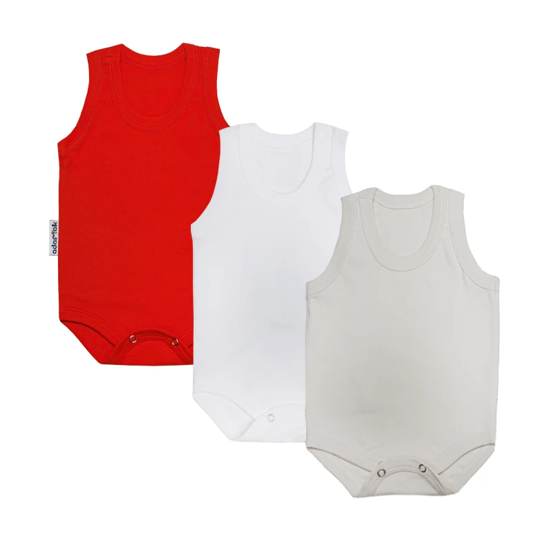 بادی رکابی نوزادی آدمک مدل 170046 کد 06 مجموعه 3 عددی