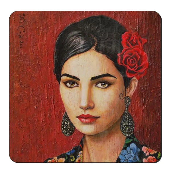  زیر لیوانی طرح بانوی شرقی کد nzl211