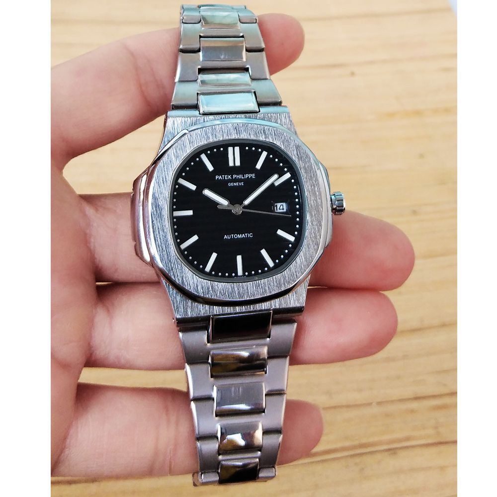 ساعت مچی عقربه‌ای مردانه مدل ناتیلوس بندفلزی کد Patek Philippe NAUTILUS P8168B -  - 3