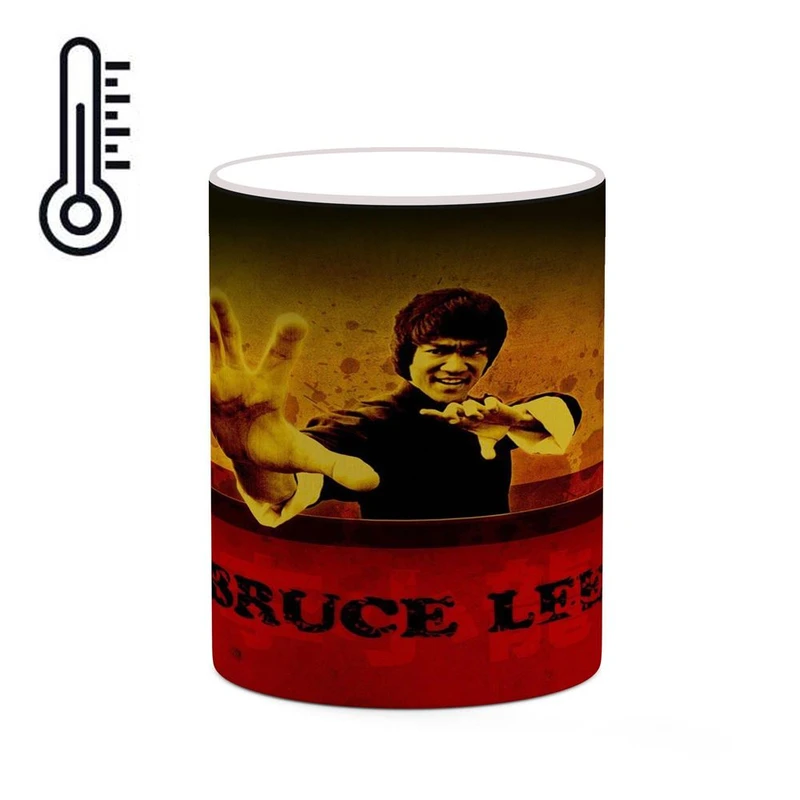 ماگ حرارتی کاکتی طرح بروسلی Bruce Lee مدل mgh25338