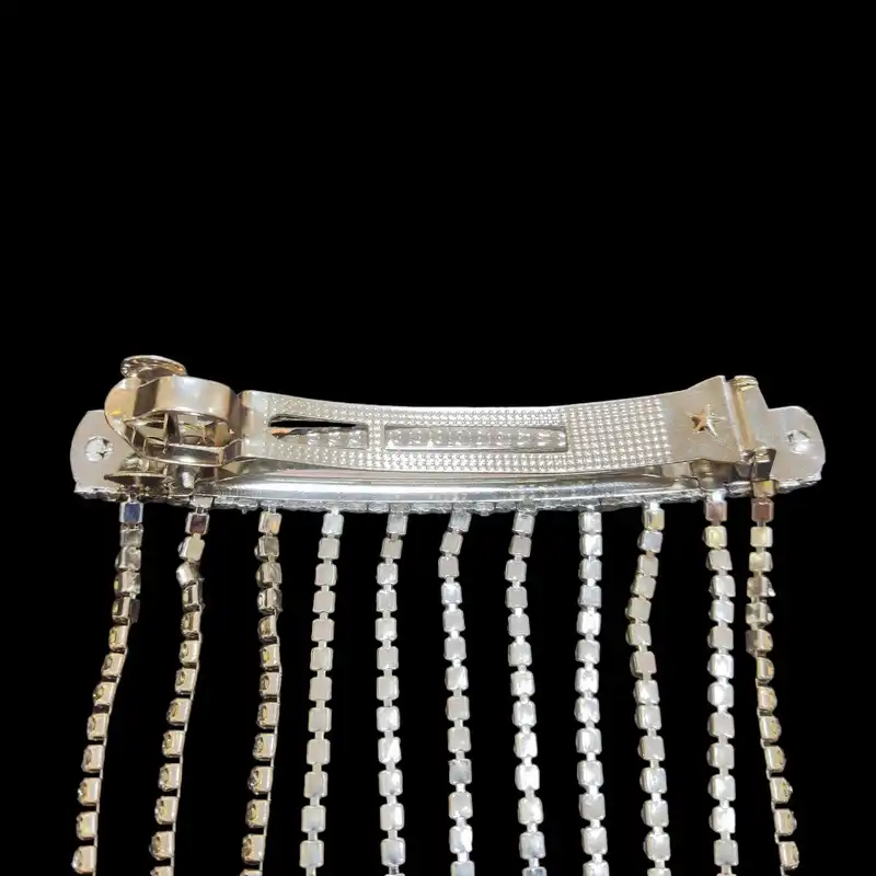 گیره مو زنانه مدل فرانسوی آبشاری نگین دار کد VS-FRANS