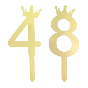 تاپر کیک هانستو مدل عدد 48 کد TPN48 مجموعه 2 عددی