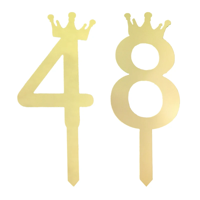 تاپر کیک هانستو مدل عدد 48 کد TPN48 مجموعه 2 عددی