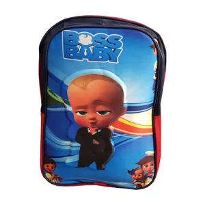 کوله پشتی بچگانه مدل برجسته طرح بچه رئیس 