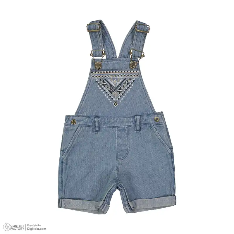 ست تیشرت و سرهمی جین نوزادی ایندیگو مدل 13105