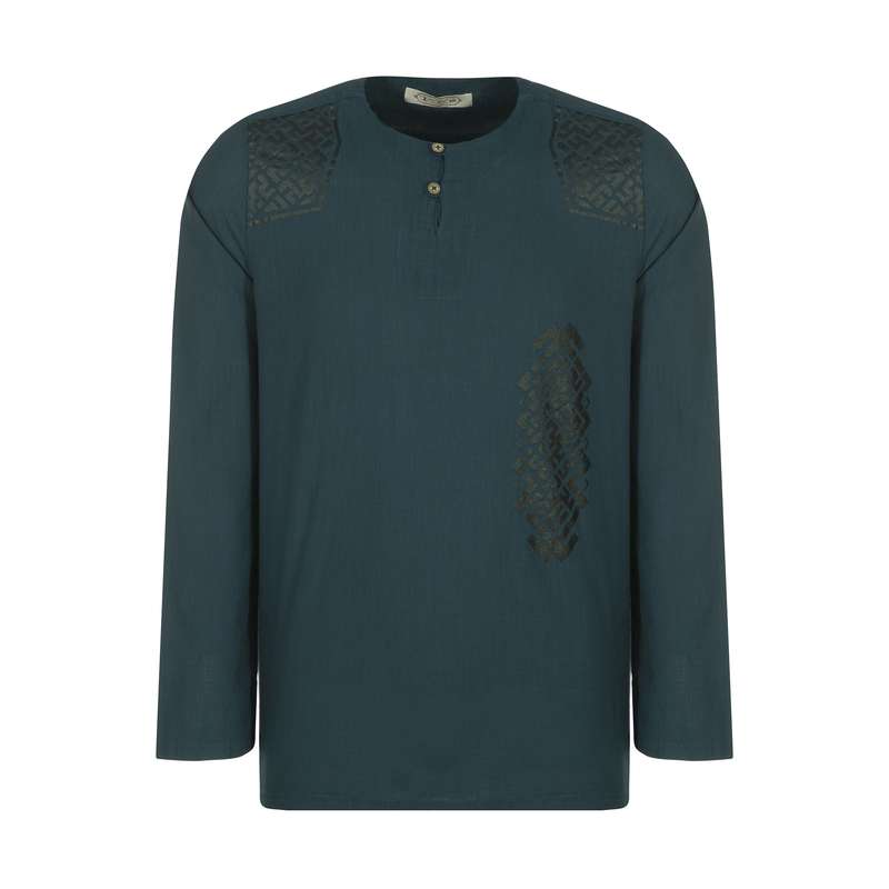 پیراهن آستین بلند مردانه تن درست مدل B-3919825MN