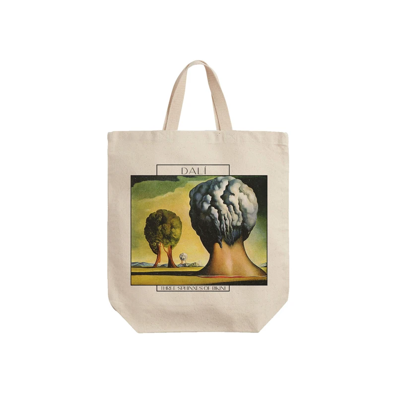 ساک خرید ترمه طراحان ایده مدل سه مجسمه از دالی کد art0791 - S