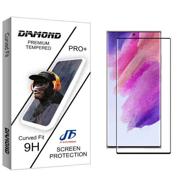 محافظ صفحه نمایش شیشه ای جی اف مدل Diamond FLGL مناسب برای گوشی موبایل سامسونگ Galaxy S22 Ultra