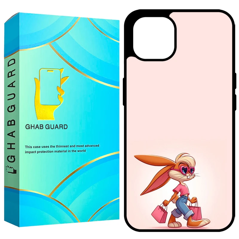 کاور قاب گارد طرح خرگوش مدل GCHP15 مناسب برای گوشی موبایل اپل iPhone 15