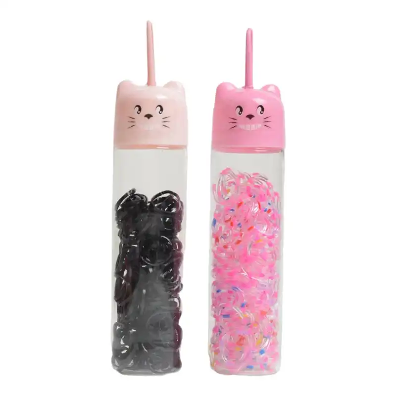 کش مو زنانه مدل چهل گیس طرح گربه بسته 2 عددی