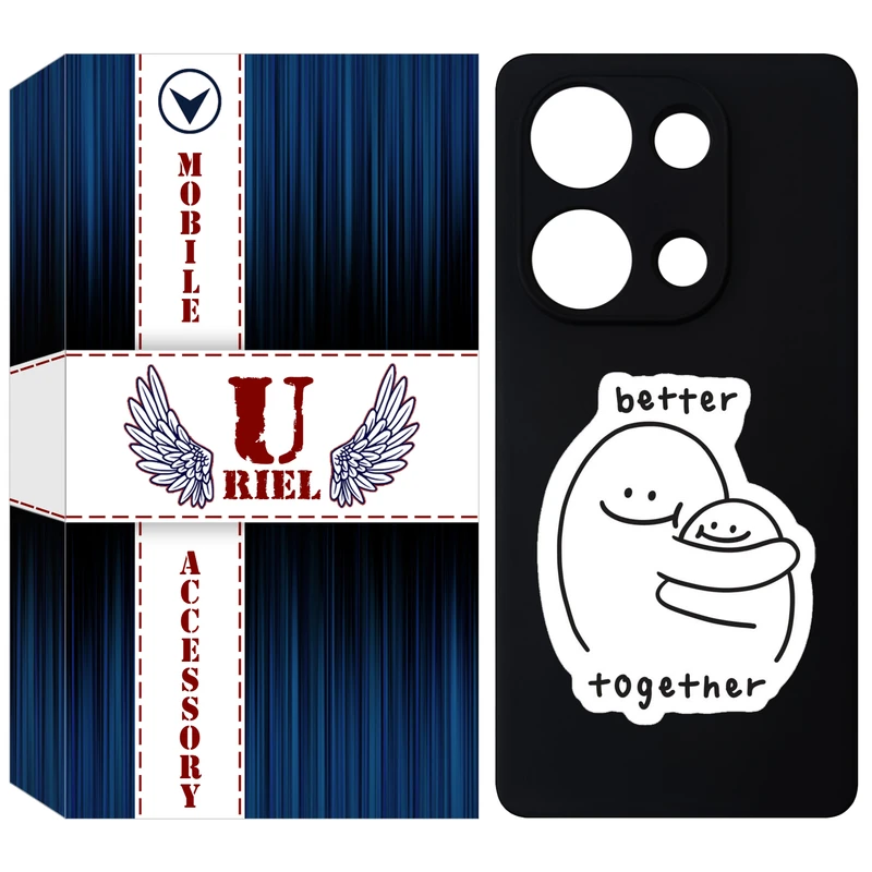 کاور یوریل قاب مدل KSH کد 90 طرح Together مناسب برای گوشی موبایل شیائومی Redmi Note 13 Pro 4G / Poco M6 Pro 4G