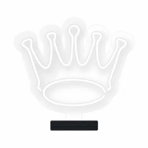 چراغ رومیزی ریموت دار مدل THRONE-GL_WHT-GLASS