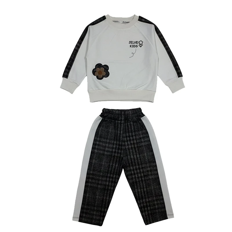 ست سویشرت و شلوار دخترانه مدل TRUE KIDS کد 22