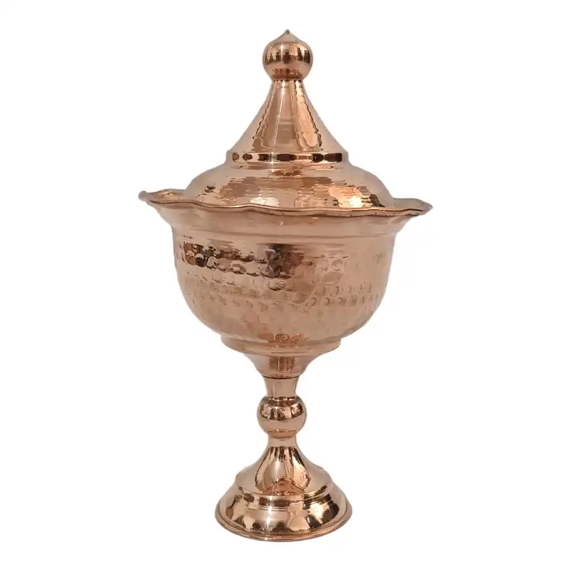 قندان مسی مدل پایه دار کد H-2057