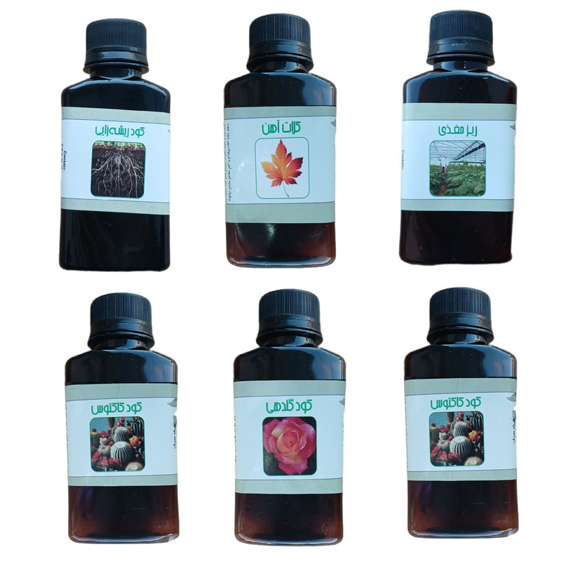 کود مایع فسفر ریشه زایی 10-52-10 و کلات آهن و ریز مغذی و کود ارکیده و کود کاکتوس و کود گلدهی مدل life drop حجم 120 میلی لیتر