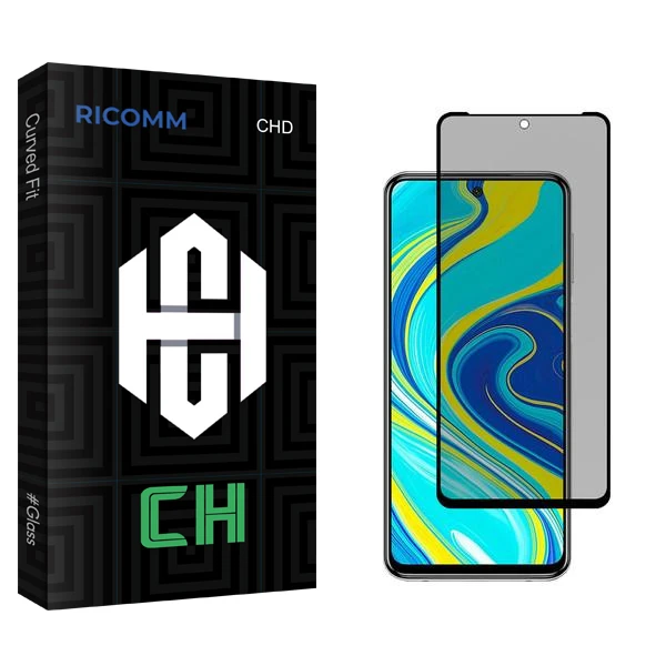 محافظ صفحه نمایش حریم شخصی ریکام مدل CH2 مناسب برای گوشی موبایل شیائومی Redmi Note 9S