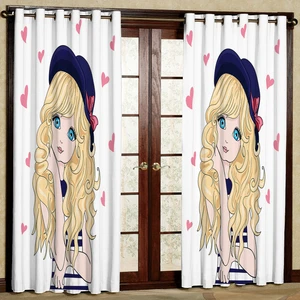پرده مدل دختر هازان پانچی کد 11 D سایز 140x200 سانتی متر