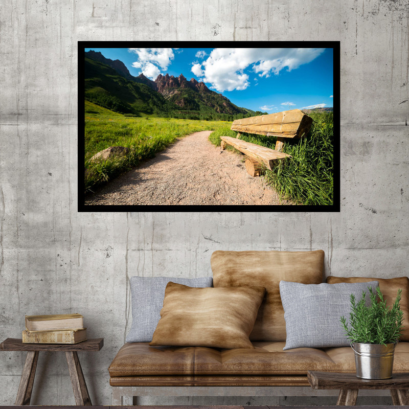 تابلو نوری بکلیت طرح نیمکت پارک مارون بلز مدل B-MO1511