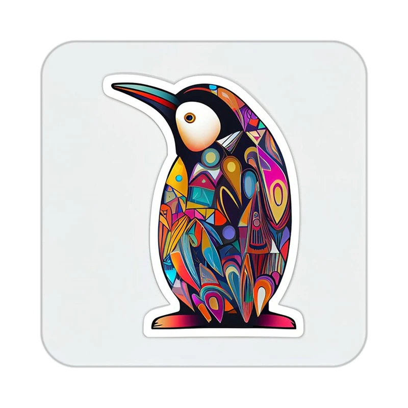 زیر لیوانی کاکتی طرح حیوانات رنگی مدل mp25644