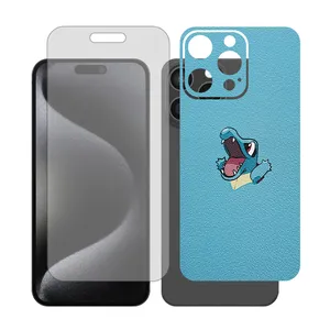 Glass Together model matte screen protector suitable for Apple iPhone 15 Pro Max mobile phone with cover sticker on the back of the phone