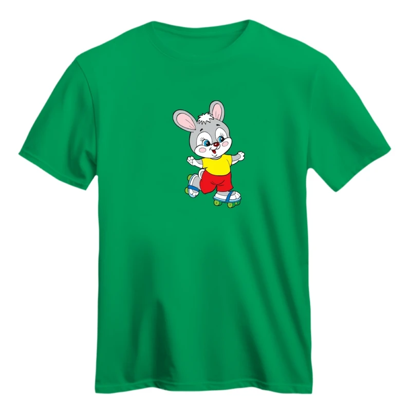 تی شرت آستین کوتاه زنانه مدل اسکیت سوار کد 06